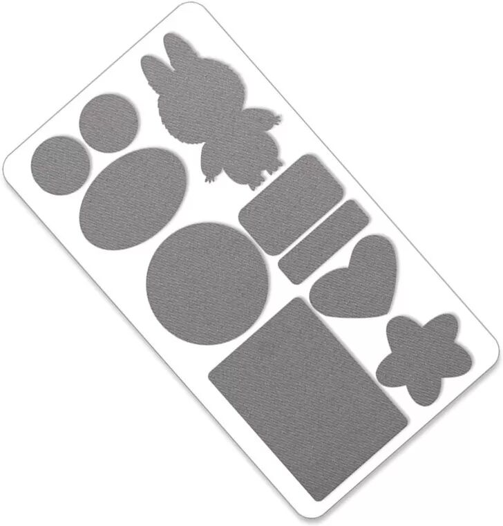 INF Patchs de Réparation Auto-Adhésifs pour Doudoune - Kit de Réparation de Vêtements en Tissu Sergé 10 Pièces Gris