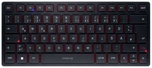 CHERRY KW 9200 MINI Tastatur Universal USB + RF Wireless + Bluetooth QWERTZ Deutsch Schwarz Eingabe