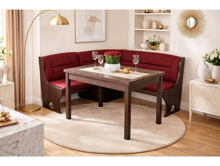 moebel-direkt-online Eckbankgruppe Moderne Eckbankgruppe mit Tisch und Truhen-Eckbank, (Spar-Set)