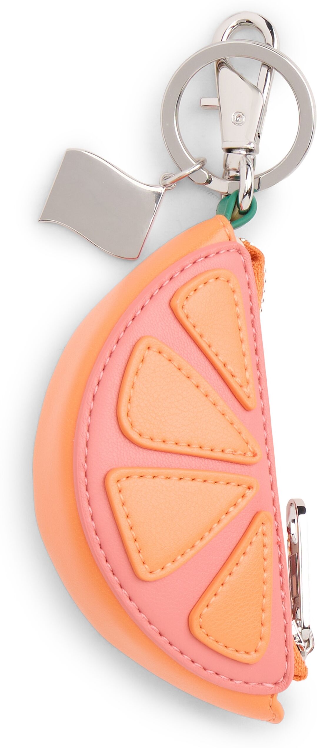Schlüsselanhänger TOMMY JEANS "TJW FRUIT COIN PURSE ORANGE", Damen, orange (orange, rosa, grün), Lederimitat, Schlüsselanhänger Schlüsselanhänger, Taschen-Schlüsselanhänger, Taschen Charm, Bag Charm im Frucht-Look orange, rosa, grün Einheitsgröße