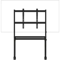 Vision Display Staffelei Trolley - LEBEN (100 kg, 55" - 100"), TV Ständer, Schwarz