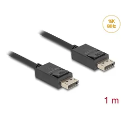 Delock Koaxiales DisplayPort Kabel 16K 60 Hz 80 Gbps 1 m