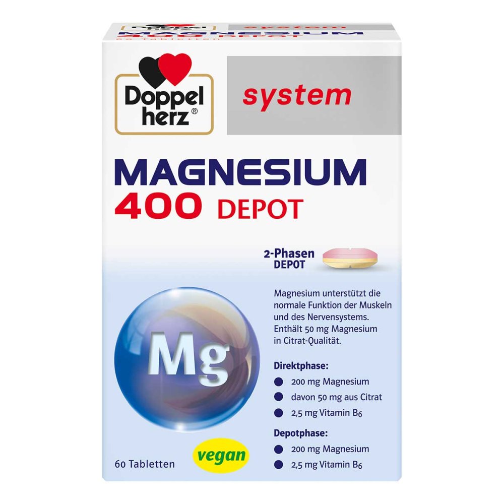 Queisser Pharma GmbH & Co. KG Doppelherz Magnesium 400 Depot system Tabletten 13906305