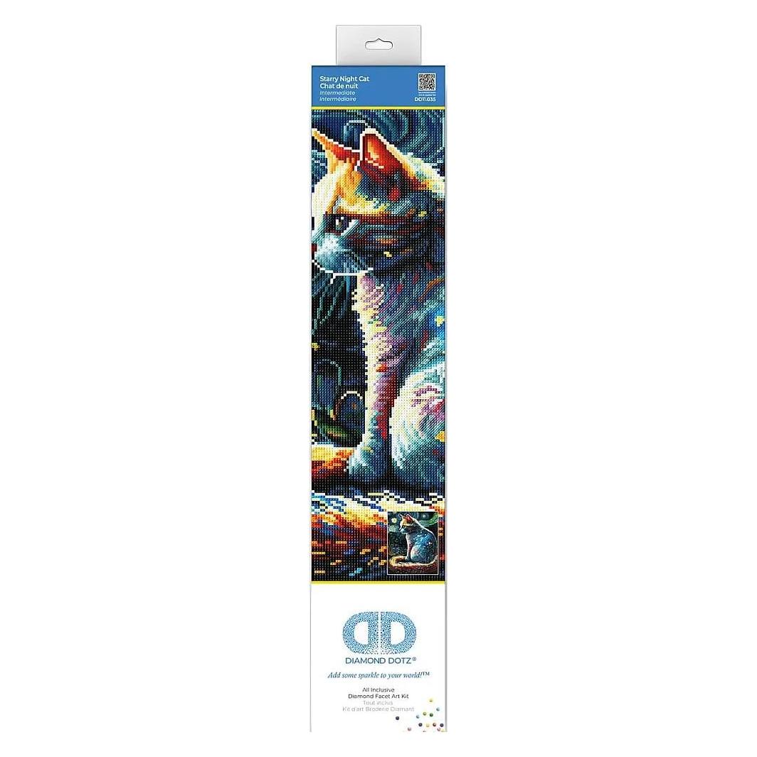 Diamond Dotz Diamond Painting Katze bei Nacht (DD11035)