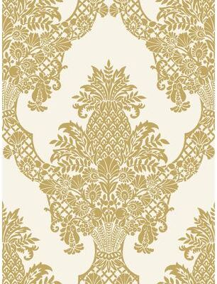 York Wallcoverings Pineapple Plantation Gold Wallpaper