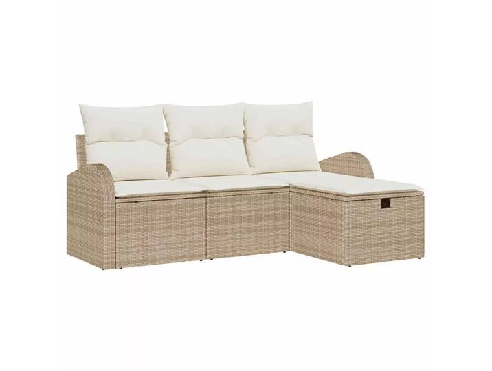 VidaXL - Outdoor-sofa poly-rattan, One Size, Beige