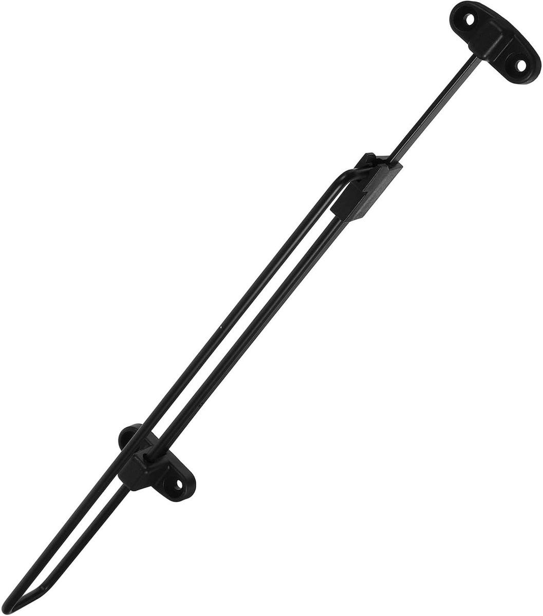 Uittrekbare kledingstang in zwart voor in de slaapkamer of badkamer, 35 cm