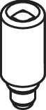 Hewi 477 antivol 1856524 pour porte-papier WC 477.21.150, orange