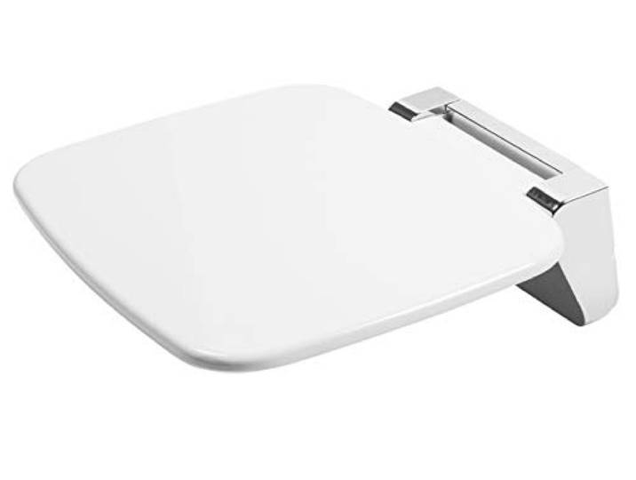Cornat Duschklappsitz-Belastbar bis 160 kg-Platzsparend hochklappbar-Rutschfeste Sitzfläche-Pflegeleichtes Material-Zeitloses Design/Duschklappsitz/Sitzhilfe/Badsitz/SLDKL200, 350 x 328 x 50