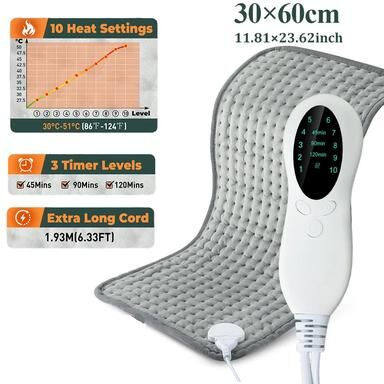 Inspire Essentials Electric Heating Pad Blanket For Neck Back And Shoulders b
