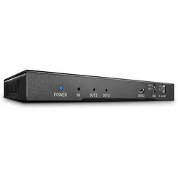 LINDY 38230 2 Port HDMI 18G Splitter mit Audio & Downscaling - Verteilt HDMI 18G-Sign