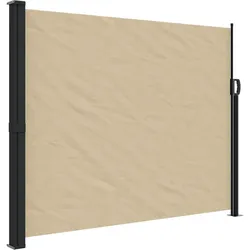 vidaXL Seitenmarkise Ausziehbar Beige 160x500 cm