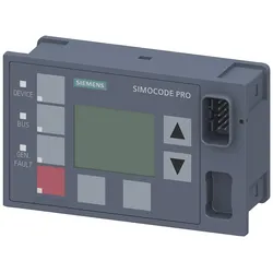 Siemens 3UF7210-1AA01-0 Bedienbaustein mit Display, für SIMOCODE pro V, Einbau in Schaltschranktür 3UF72101AA010