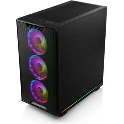 CSL Gaming PC M10520H (1000 GB, 16 GB, AMD Ryzen 7 7700X, Radeon RX 6700), PC, Schwarz