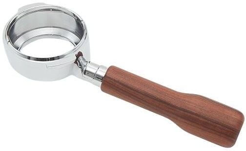 Kaffeebereiter "Bezzera bodenlos Rosenholz Griff/BZ", braun (braun, silberfarben), Kaffeemaschinen, Griff aus Rosenholz, Kaffeebereiter braun, silberfarben Einheitsgröße
