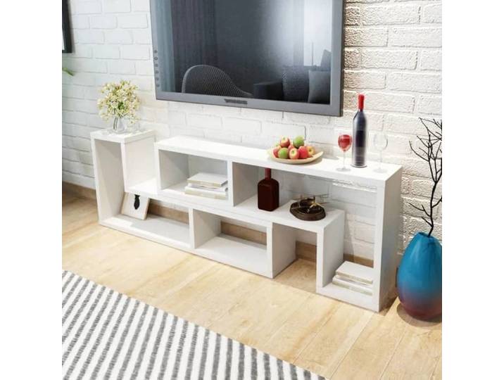Maison Exclusive - Meuble TV double en forme de L Blanc