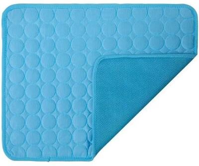 Universal Stock Cool Paws Dog Cooling Mat For Dogs & Cats Breathable Pet Cooling Pad For Summer Comfort blue xs