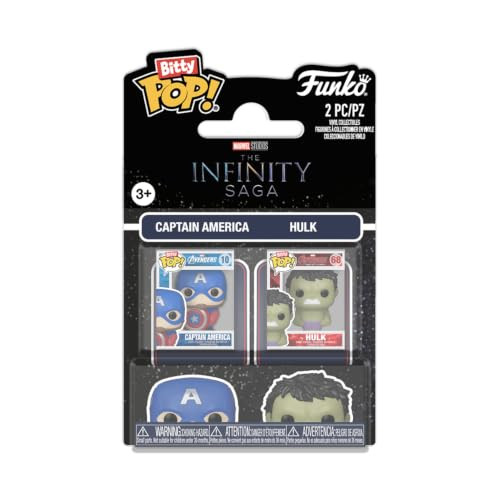 Funko Bitty POP! Marvel 2-pack: Captain America & Hulk figuurtjes