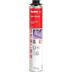 Fischer Klebeschaum 506671, PUP P 750 B2, 1K, für Perimeterdämmung, Pistolenschaum, 750 ml
