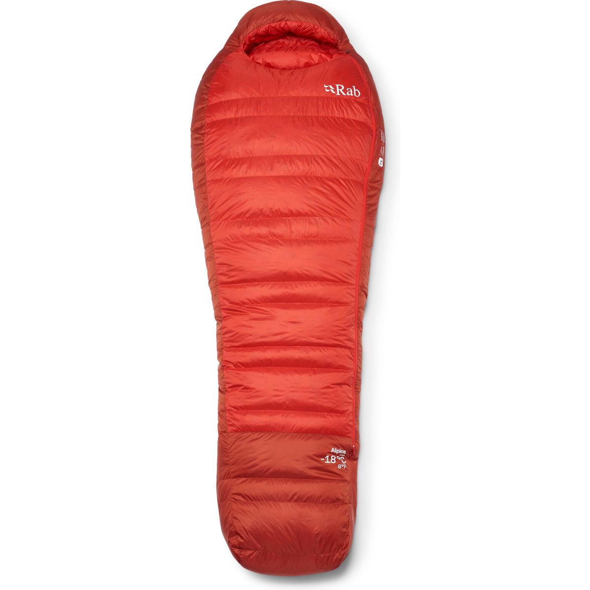 Rab Alpine -18C / 0F dark horizon/tuscan red (DHT) Long QSN-13-DHT-LNG-LZ