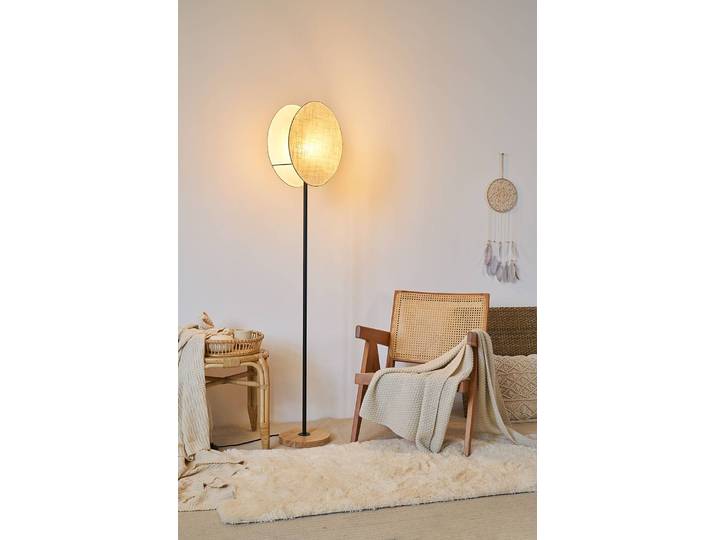 Lampadaire Boho Darling 32 x 167 x 18cm Beige/Noir/Beige Lin E27