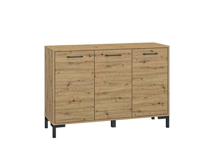 Petits-meubles Sideboard Liora Holz, Braun, Holzwerkstoff, 120x83x40 cm, Kleinmöbel, Kommoden, Sideboards