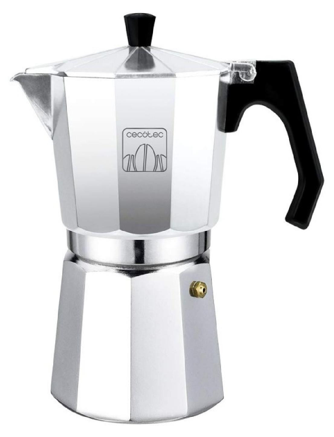 Cecotec MokClassic 300 Moka-kan voor 3 kopjes, 0,15 liter, aluminium