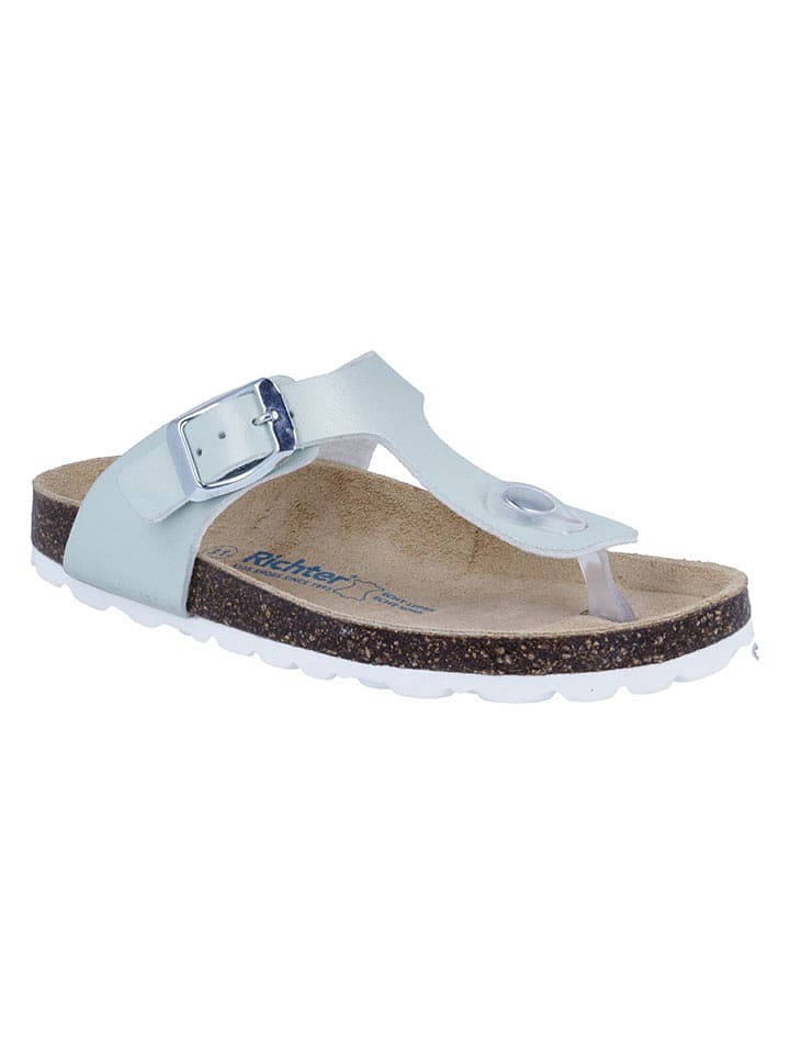 Richter Shoes Zehentrenner "Bio" in Hellblau - 33