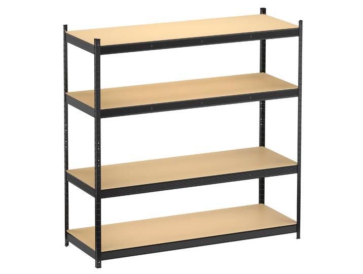 Steckregal 180 x 60 x 180 cm schwarz/braun