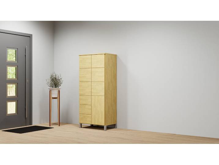 Highboard nach Maß Eiche Natur geölt