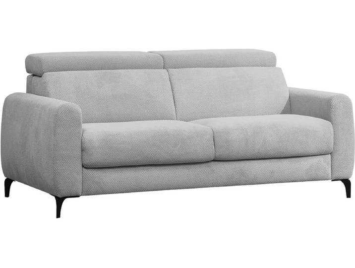 Bettsofa MARIUS Polyester hellgrau