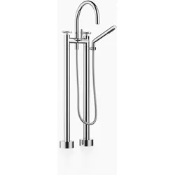 Dornbracht TARA Wannen-Zweilochbatterie für freistehende Montage, Drehumstellung Wanne/Brause Ausladung 220mm, 25943892-00, Farbe: Chrom