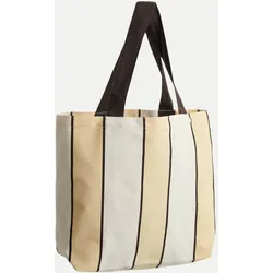 Gestreifter Shopper aus Canvas ANNECA Mehrfarbig