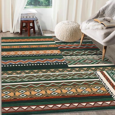 Garvee Southwestern Geometric Stripes Area Rug