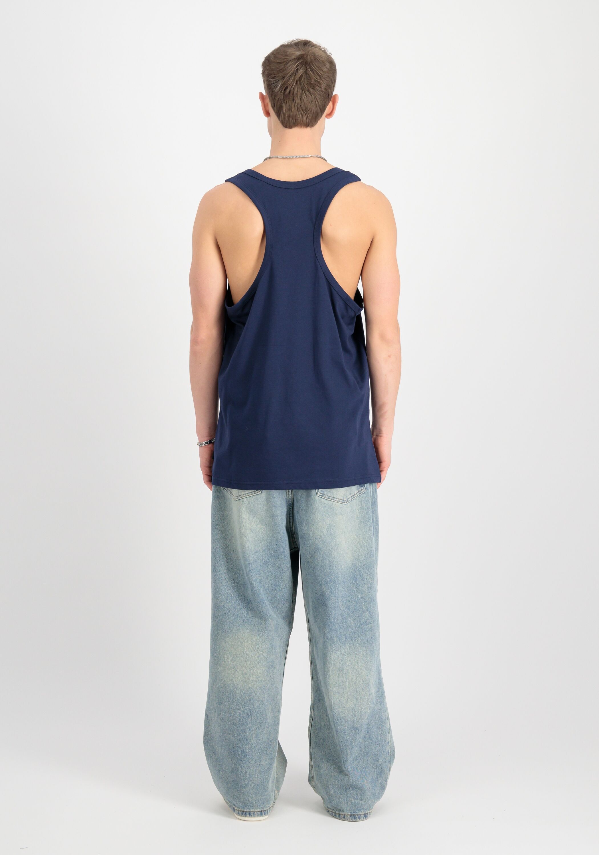 Muscleshirt ALPHA INDUSTRIES "Alpha Essentials RL Tank", Herren, Gr. S, blau (ultra navy), Obermaterial: 100% Baumwolle, Shirts Muscleshirt ultra navy S