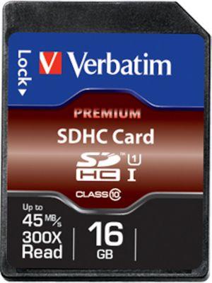 Verbatim Speicherkarte SDHC/SDXC Premium, Speicherkapazität 16 GB