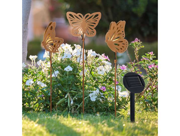 Applique LED Butterfly 3 x 52 x 10cm Marron