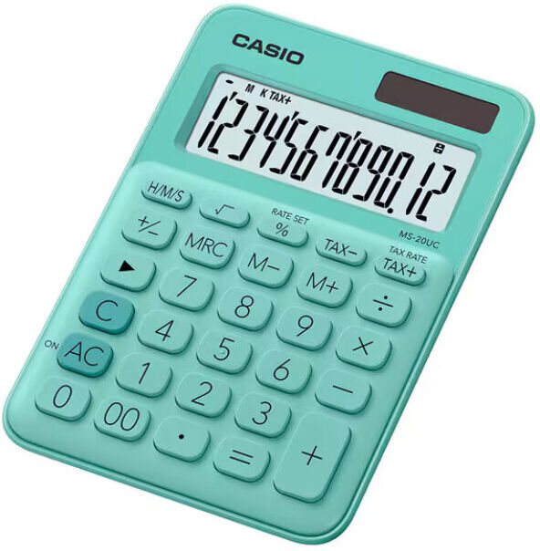 CALCULADORA SECRETÁRIA CASIO MS-20UC VERDE