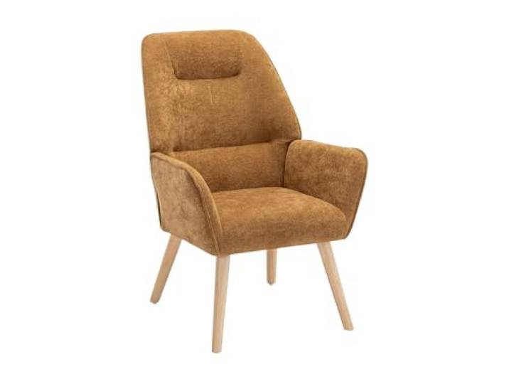 Vente-unique-Sessel - Stoff - Camelfarben - OSIMO