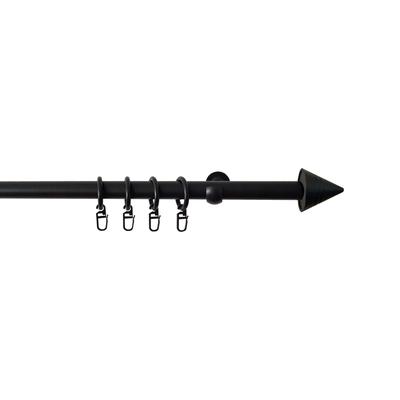 Gardinenstange SN DECO GROUP "Gardinenstange Como" Gr. 1, schwarz, L:120cm, Kunststoff, Stahl, Gardinenstangen