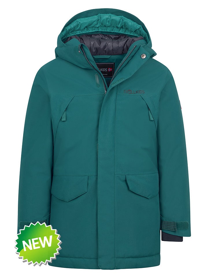 Trollkids Parka "Harstad" in Grün - 104