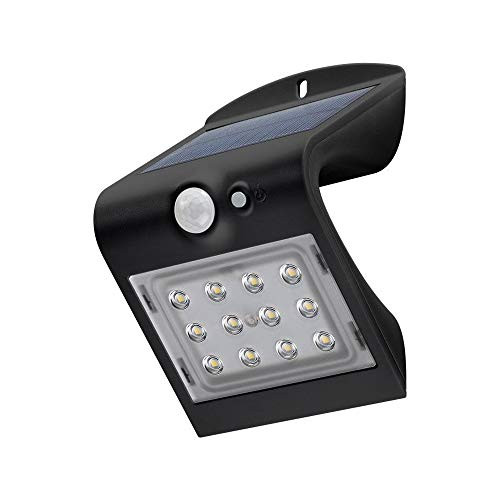 Goobay 45801 LED zonnelamp buitenspot met bewegingsmelder en PIR sensor, IP65, zwart