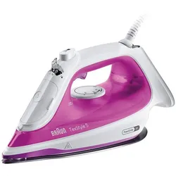 Braun SI5225PU Dampfbügeleisen TexStyle 5, lila, Bügeleisen, Pink, Weiss, Violett