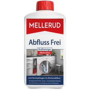 Mellerud Rohrreiniger 2003109168, Abfluss Frei, flüssig, für Küche, Wirkzeit 60 min, Flasche 1 Liter
