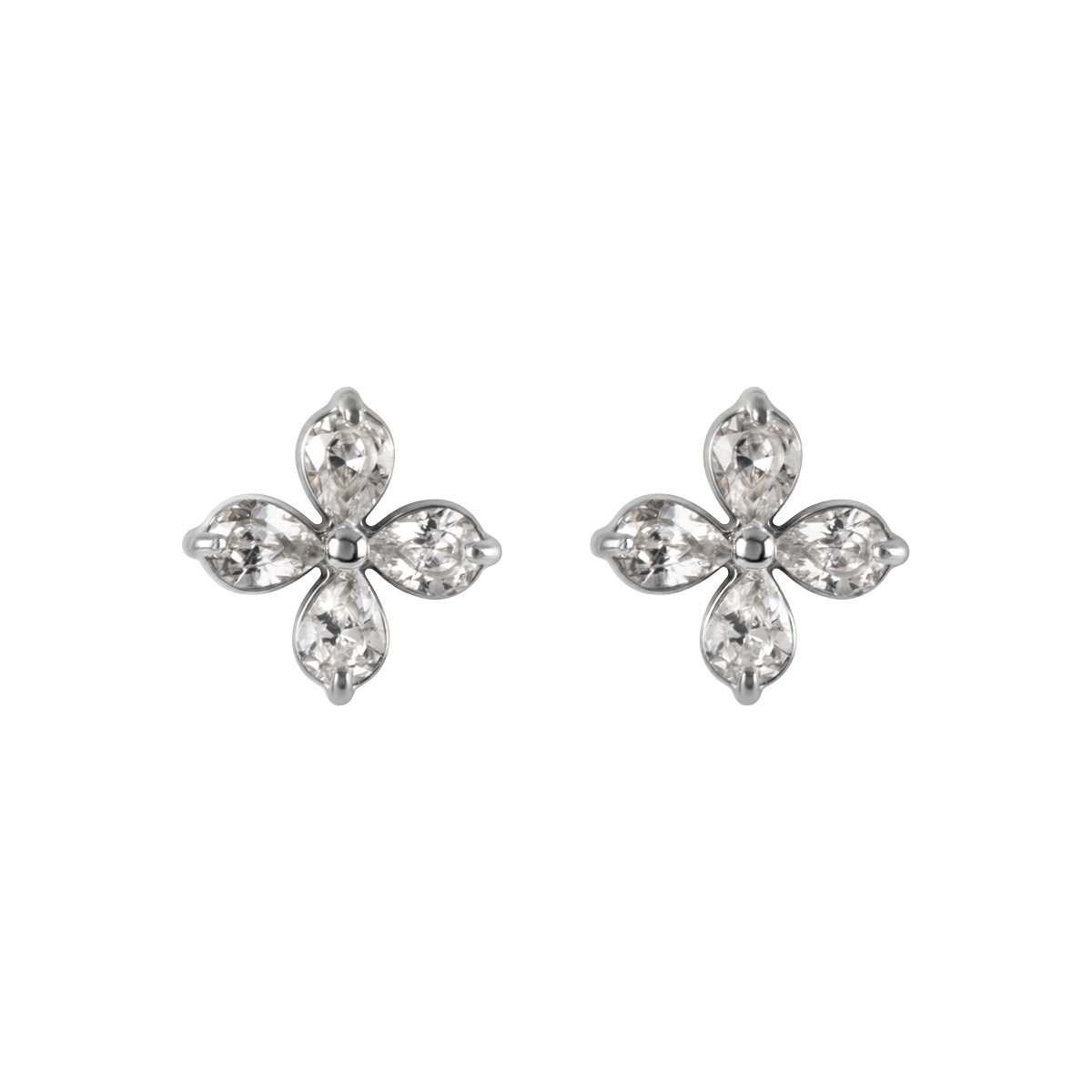 Jacques Lemans Ohrstecker Edelstahl mit Zirkonia