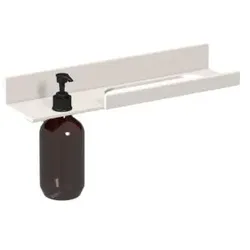 Laufen ASSIST Ablage H385AS12680021 400x100 mm, 1 Seifenspender links, weiß matt