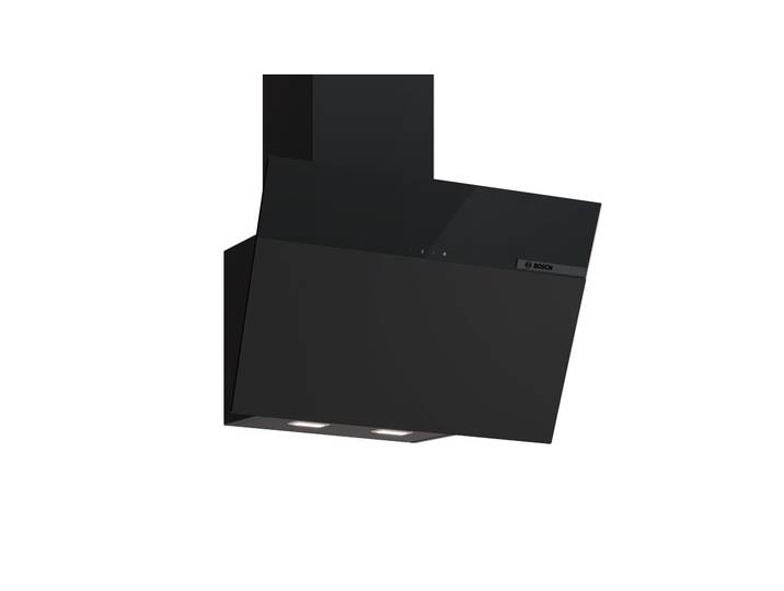BOSCH Kopffreihaube DWK65DFA1 , Energieeffizienz: B, schwarz, B:59cm H:30,9cm T:39,9cm, Dunstabzugshauben, LED-Beleuchtung und langlebiger Metall-Fettfilter, Kopffreihaube