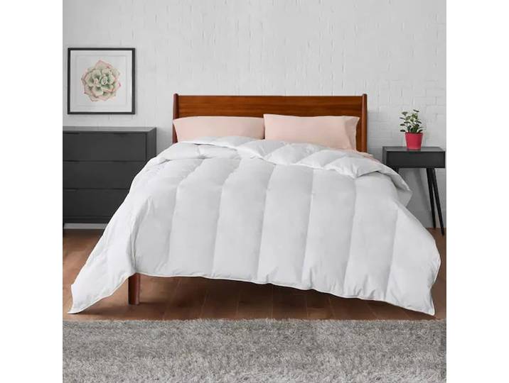 Couette été éco légère 200 g, enveloppe en coton bio 220x240 cm