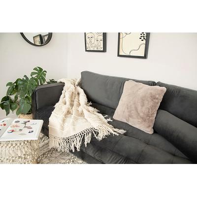 Wohndecke KAYOOM "Bohist 325", beige (natur), B:130cm L:170cm, Wolle, Wohndecken, Wohndecke