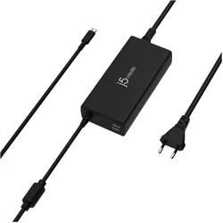 j5Create JUP2290C 100W PD USB-C Super Charger - EU, Universal, Indoor, 100-240 V, 50/60 Hz, 100 W (100 W, 1 Port), USB Ladegerät, Schwarz